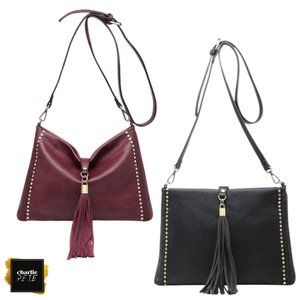 Black Vegan Crossbody Bag